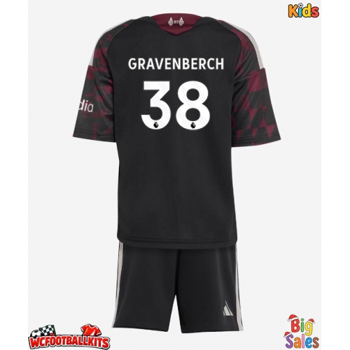 Liverpool Ryan Gravenberch #38 Replica Third Stadium Kit for Kids 2026-27 Short Sleeve (+ pants)
